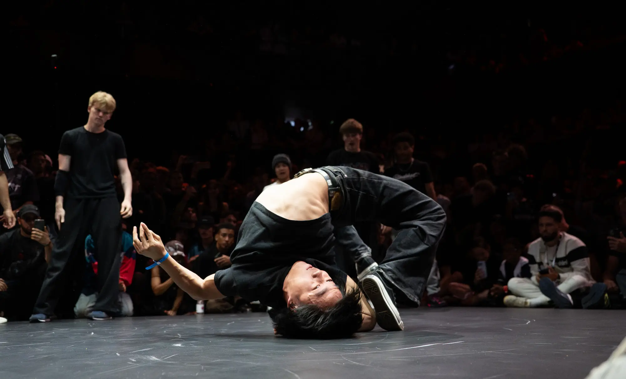 Bboy RickZoo doing flexible free at crashfest battle EndGame at Ibe 2025